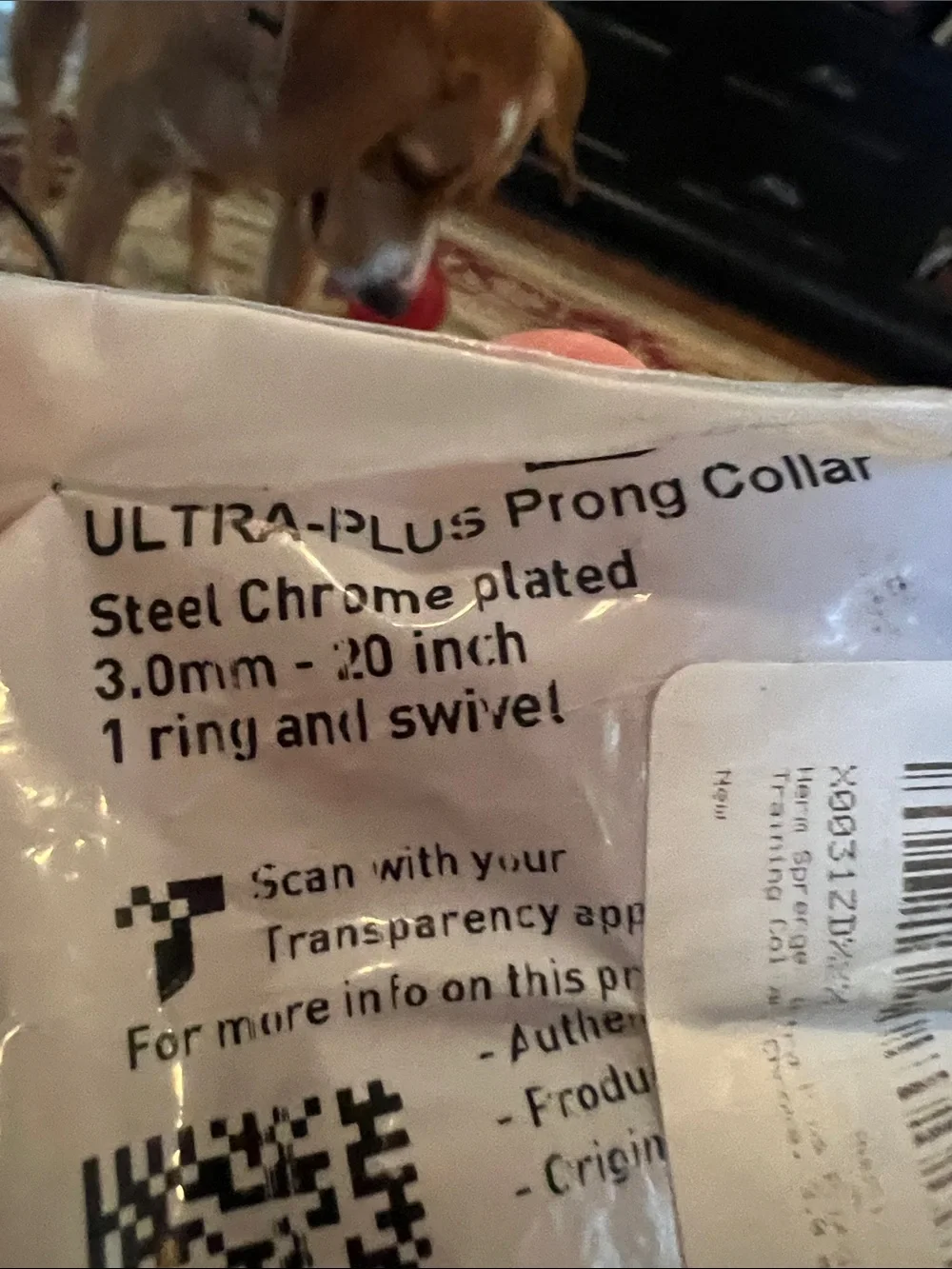 Sprenger ultra plus prong dog collar 3.0 mm 20 in. Chrome plated